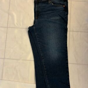 Womens Plus Size Dark Wash Jeans